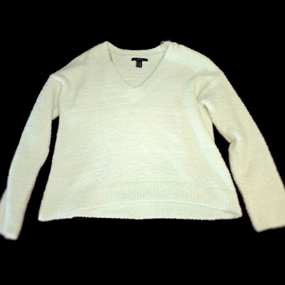Cozy V-Neck Sweater By Forever 21-Size M - Picture 7 of 8